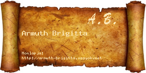 Armuth Brigitta névjegykártya