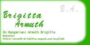brigitta armuth business card